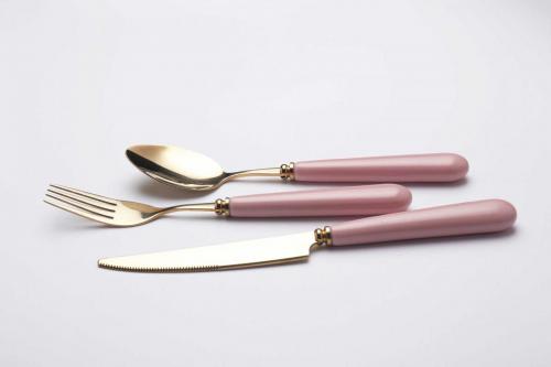 Ceramic handle cutlery set  (3)